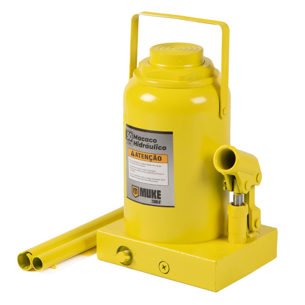 Macaco Hidráulico Tipo Garrafa 50 Toneladas Muke Tools em Oferta na Shopee