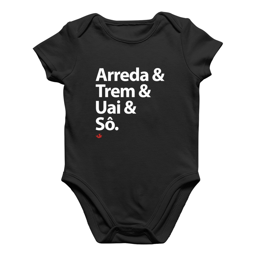 Body Bebê Algodão Arreda & Trem & Uai & Sô Roupa