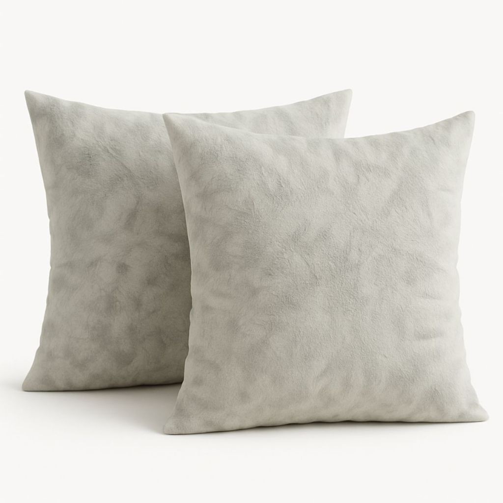 Kit 2 Refil Almofada Enchimento Flocos Espuma Decoração Macio Alto Sala Quarto Confortavel Branco
