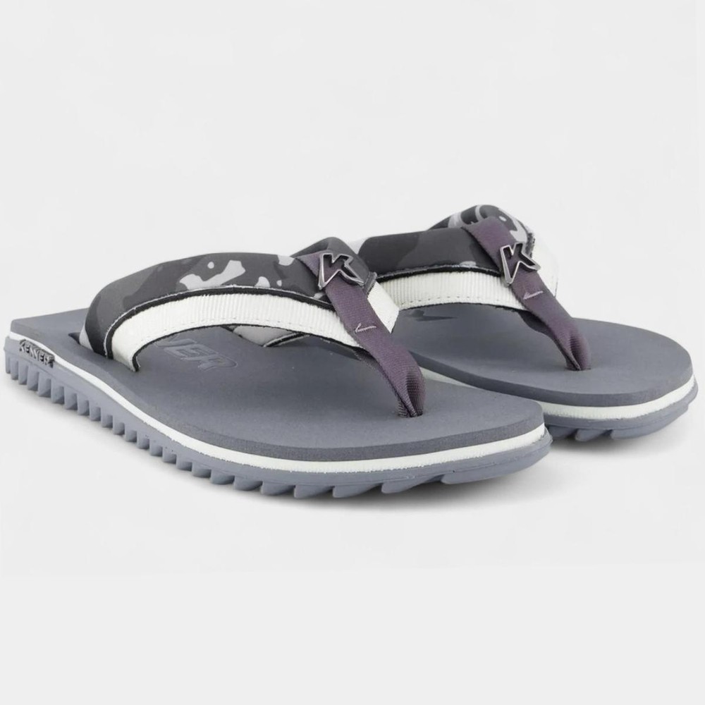 Sandália Kenner Kivah Colors Camuflagem Masculina - Cinza em Oferta na Shopee