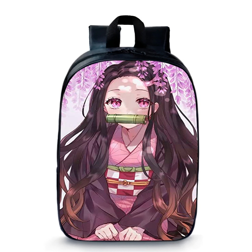 Mochila pequena pré escola infantil prézinho personagens demon slayer nezuko creche volta as aulas