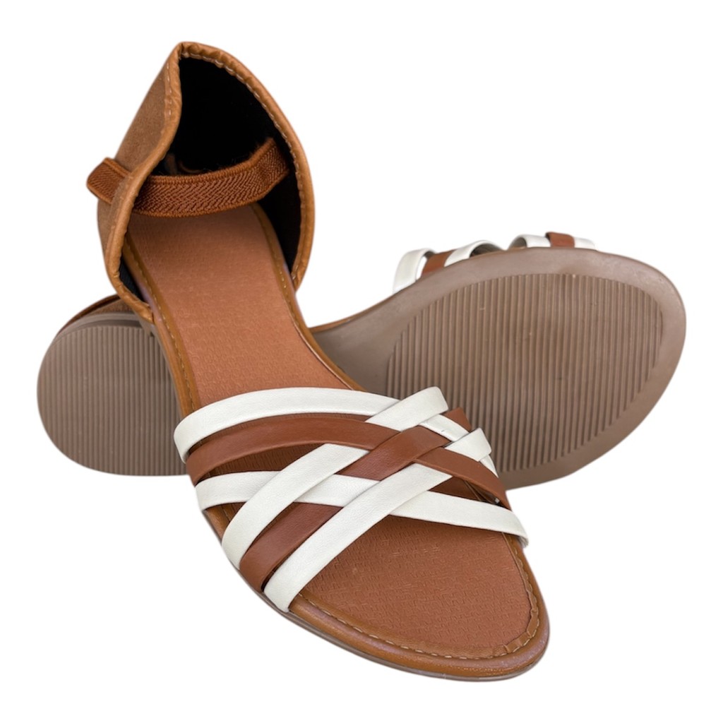 Sandália Feminina Rasteira Artesanal Rasteirinha Elegante e Calce Fácil Pratica Leve Confotavel em Oferta na Shopee