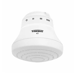 Chuveiro Ducha Faminho 4 Temperaturas 127x5400W com Cano 30cm Branco