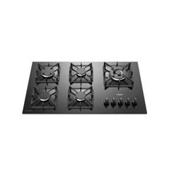 Cooktop 5 Bocas Dako Diplomata Mesa de Vidro Preto Bivolt
