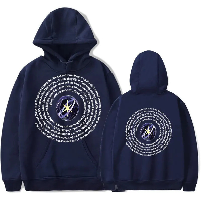 Moletom Canguru Com Capuz KATSEYE Beautiful Chaos Tour Pullover K-Pop Estilo Coreano Promoção