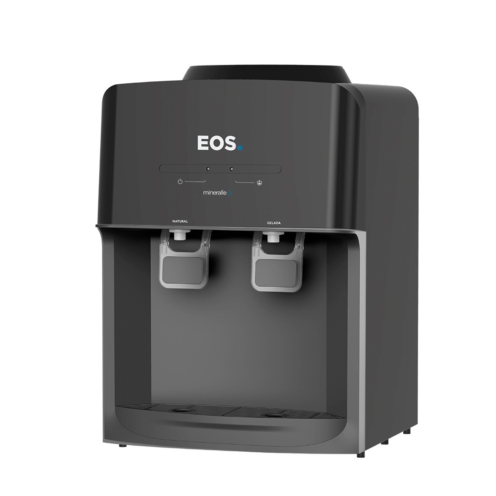 Bebedouro de mesa refrigerado eletrônico preto mineralle - EBE03P EOS