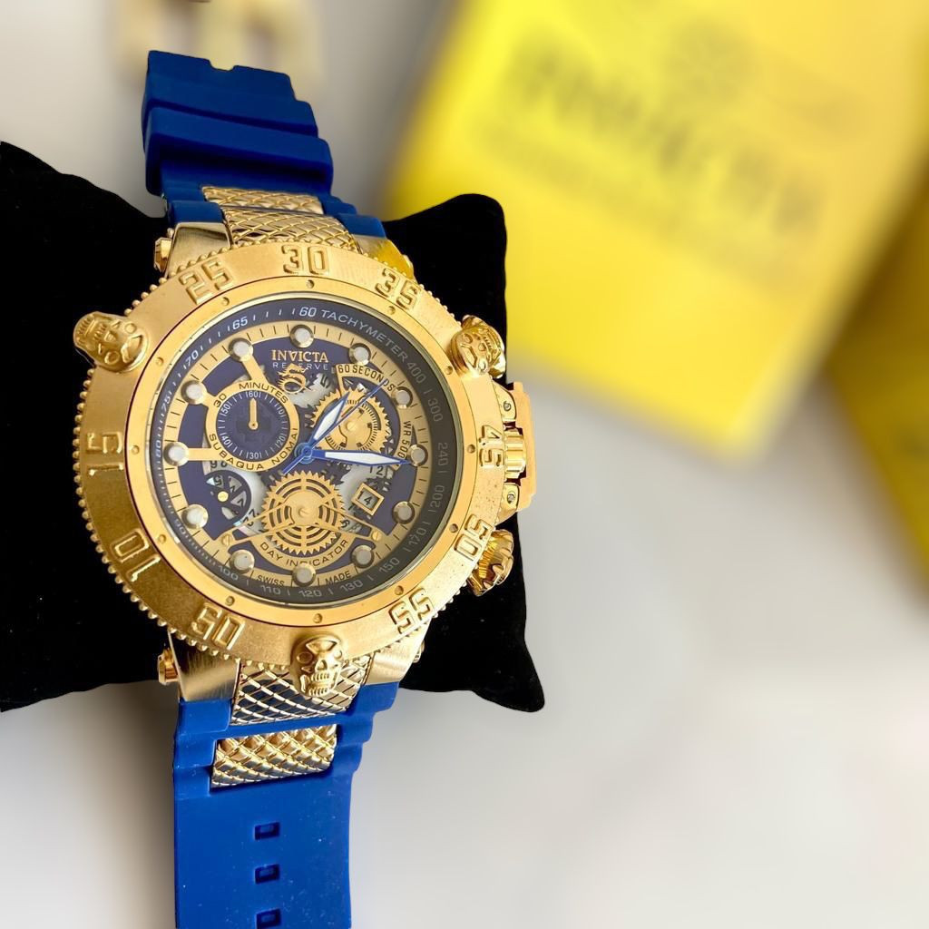 Relógio masculino, Invicta Subaqua Skeleton Noma 3 relógio de  Luxo + caixa simples