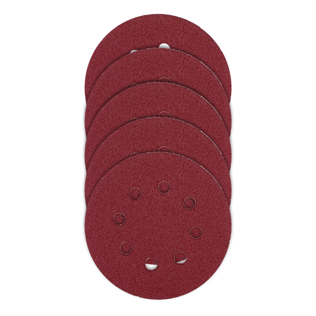 DISCO DE LIXA COM VELCRO, PERFURADO, GRAO 40, 125MM, 5 PCS // MTX em Oferta na Shopee