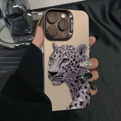Capinha Capa de Anti queda fosco Padrão leopardo Aplica-se a Redmi A3 10C 12C 13C 14C Poco X5 X6 Pro Note 11 12 13