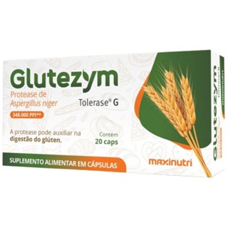 Glutezym 348.000 (PROTEASE)  20 cápsulas - Maxinutri em Oferta na Shopee