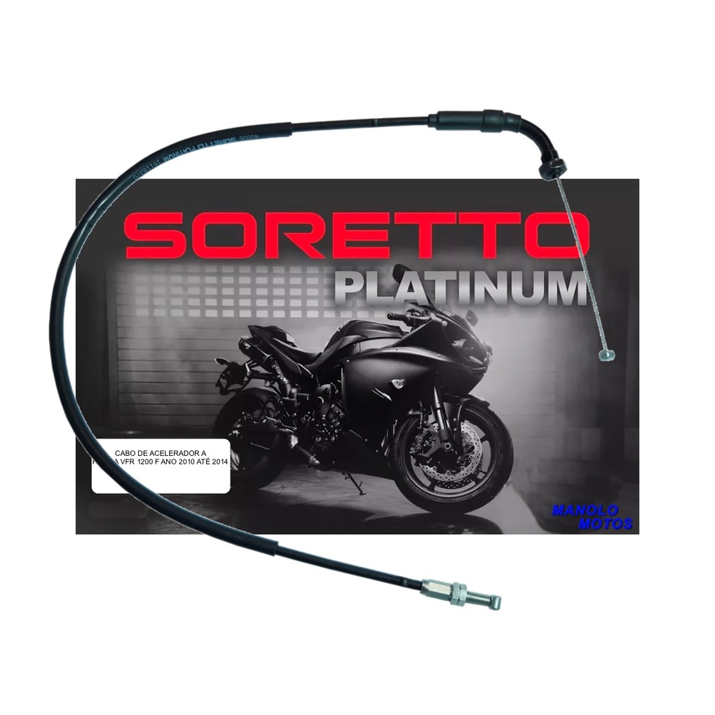 Cabo Soretto Platinum acelerador A VFR 1200F 2010-2014