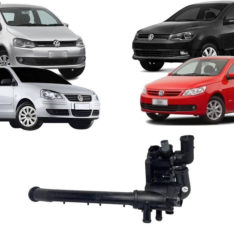 Carcaca Válvula Termostática Completa Gol Voyage Saveiro (G5 a G7) Fox Polo (1.0/1.6 Power EA111)