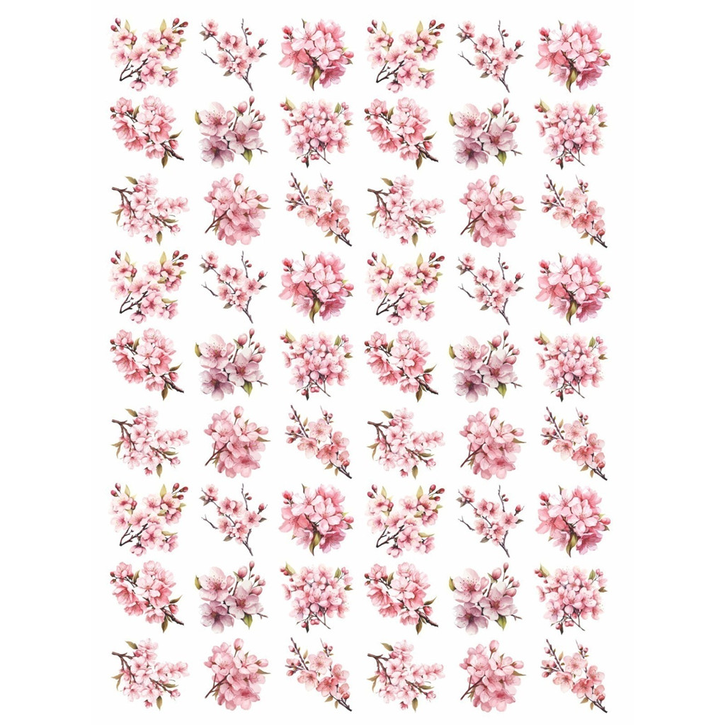 Decalque Hidro Transfer - Flores cerejeira 3 cm