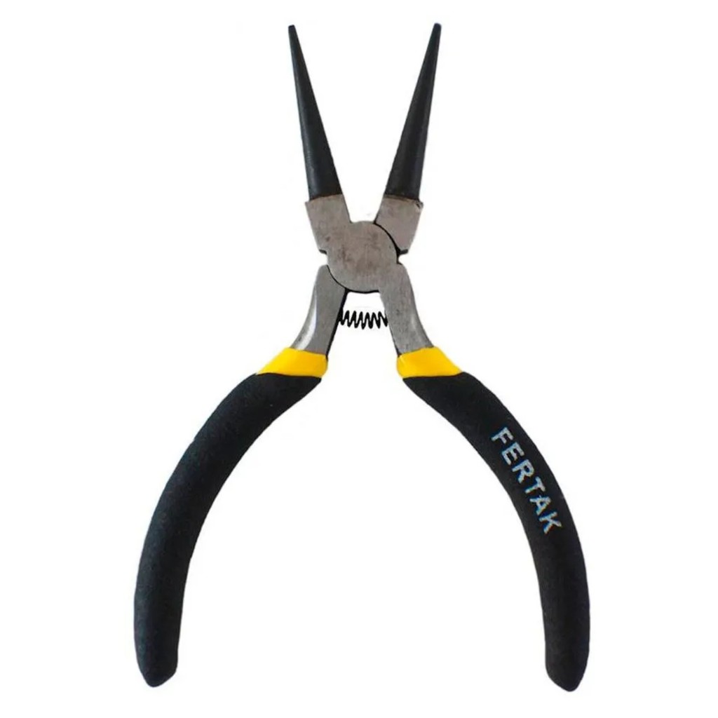 Mini Alicate Bico Redondo 4.5 Polegadas Com Mola 1020 Fertak