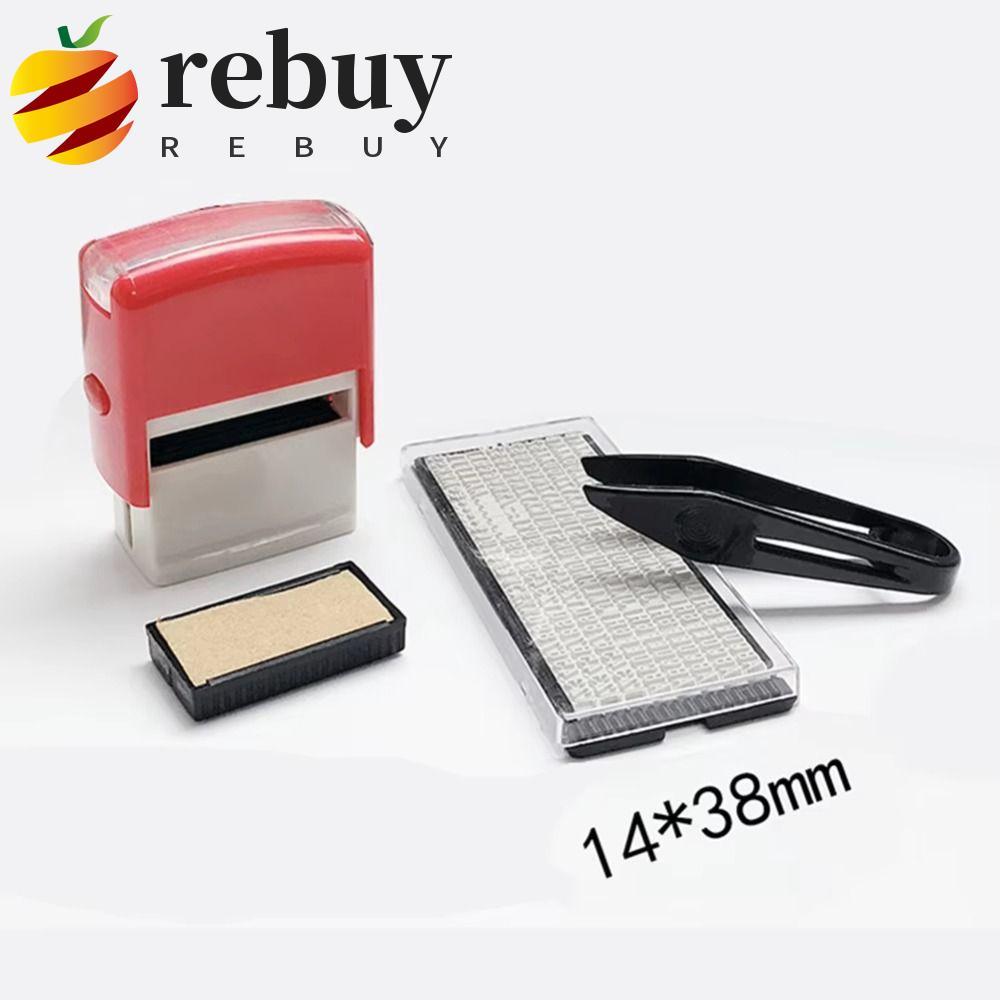 REBUY1 Carimbo Personalizado , Kit De DIY De Endereço Comercial Com Letra De Nome , De Borracha Número Do Alfabeto