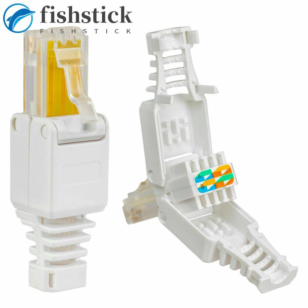 Cabo Ethernet Do Conector FISHSTICKA RJ45 8P8C CCTV POE CAT6 Sem Ferramentas