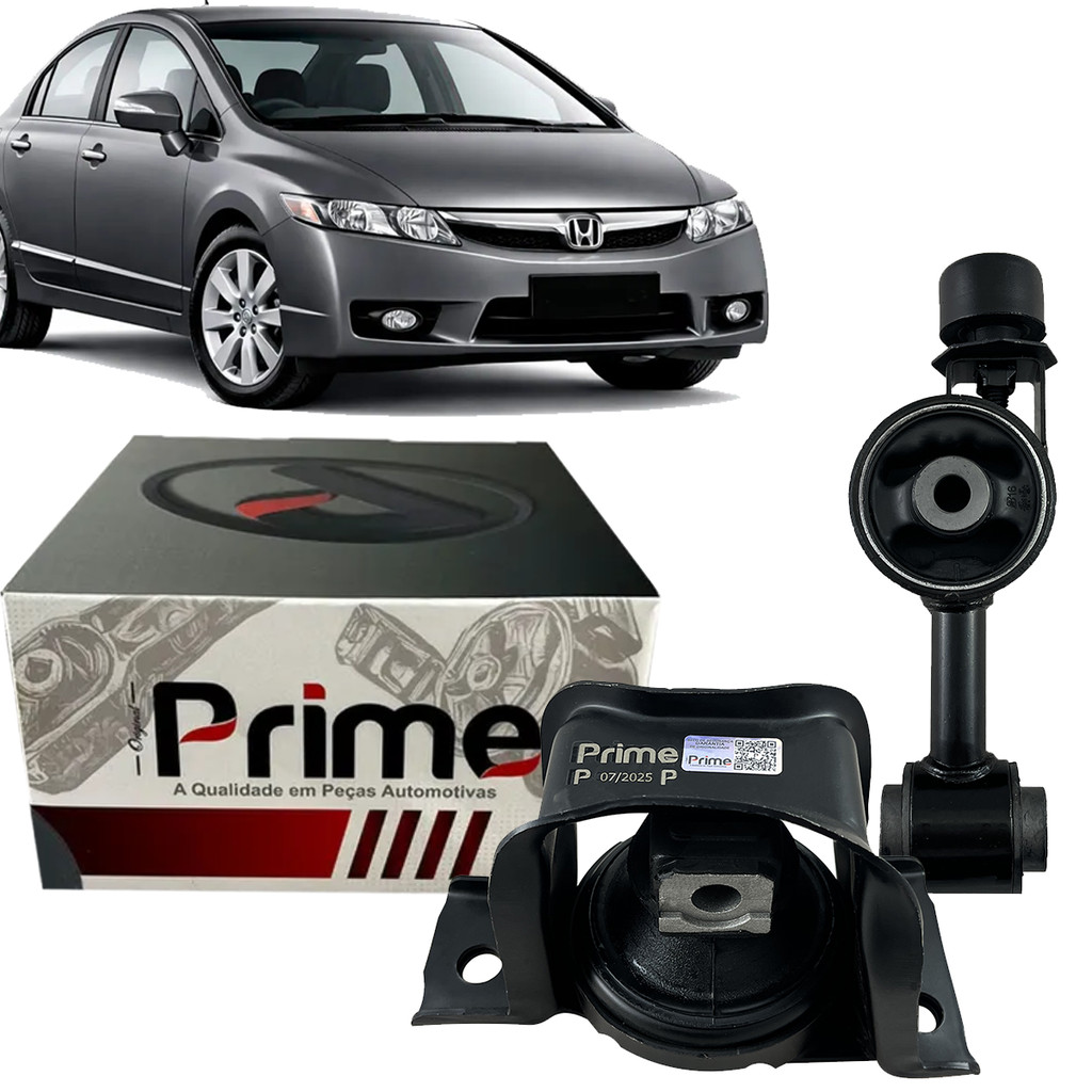 Kit Coxim do Motor Inferior e Limitador Superior Honda New Civic 1.8 SI/LX/LXL/EXL 2007 a 2011