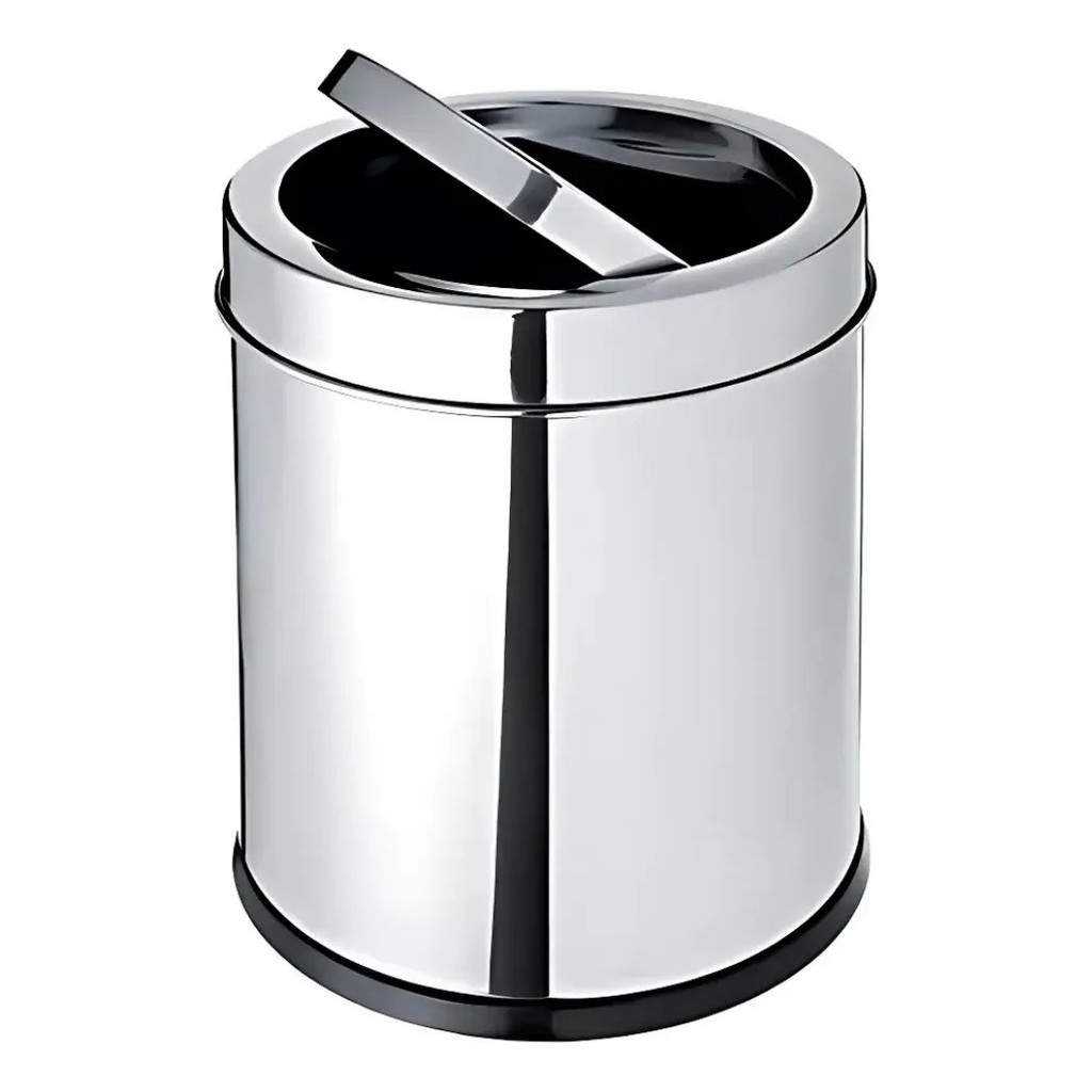Lixo/Lixeira Cesto De Lixo Basculante 5l Inox - Powermaid