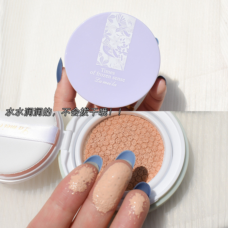 Tonghost Almofada bb Creme Pele Genuína Corretivo Nutritivo Não-Take-Off Base de Maquiagem 2 em 1 Hidratante cc Pele Sec