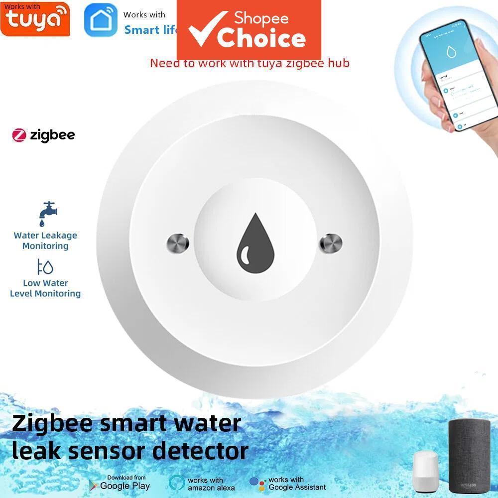 Sensor De Entrada Inteligente Do Alarme De Segurança Aplicativo Detector De Vazamento De Água Zigbee