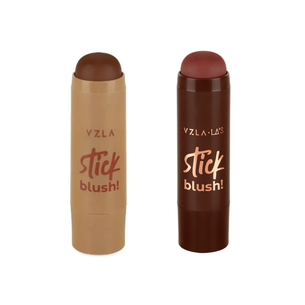 Kit Blush Stick Red Mocha E Cinnamon Vizzela Cremoso