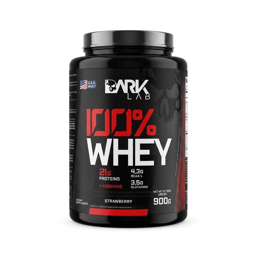 100% Whey Protein Strawberry Pote 900g Dark Lab