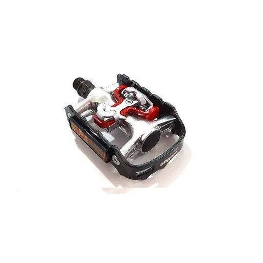PEDAL WELLGO CLIP PLATAFORMA MTB WPD-998 CINZA/PRETO