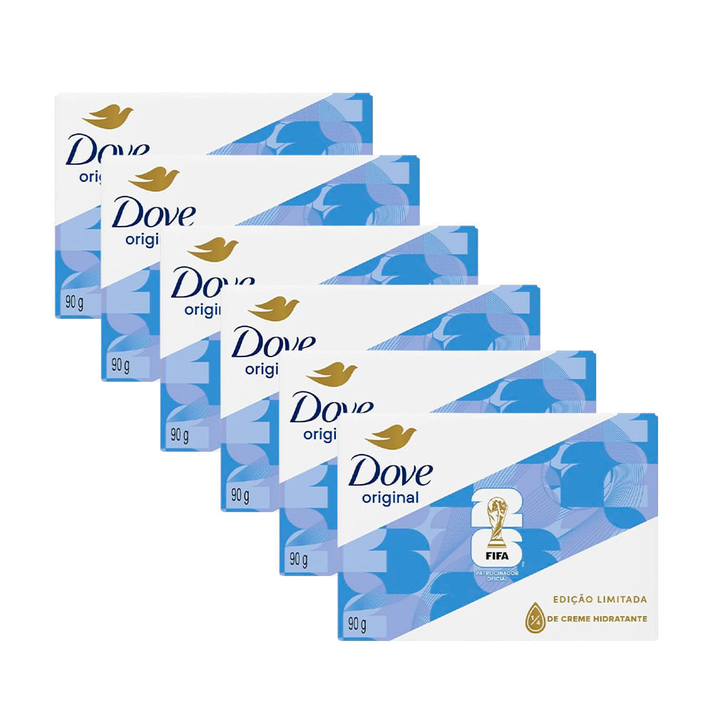 Kit 6 Sabonete Em Barra Dove Original 90g