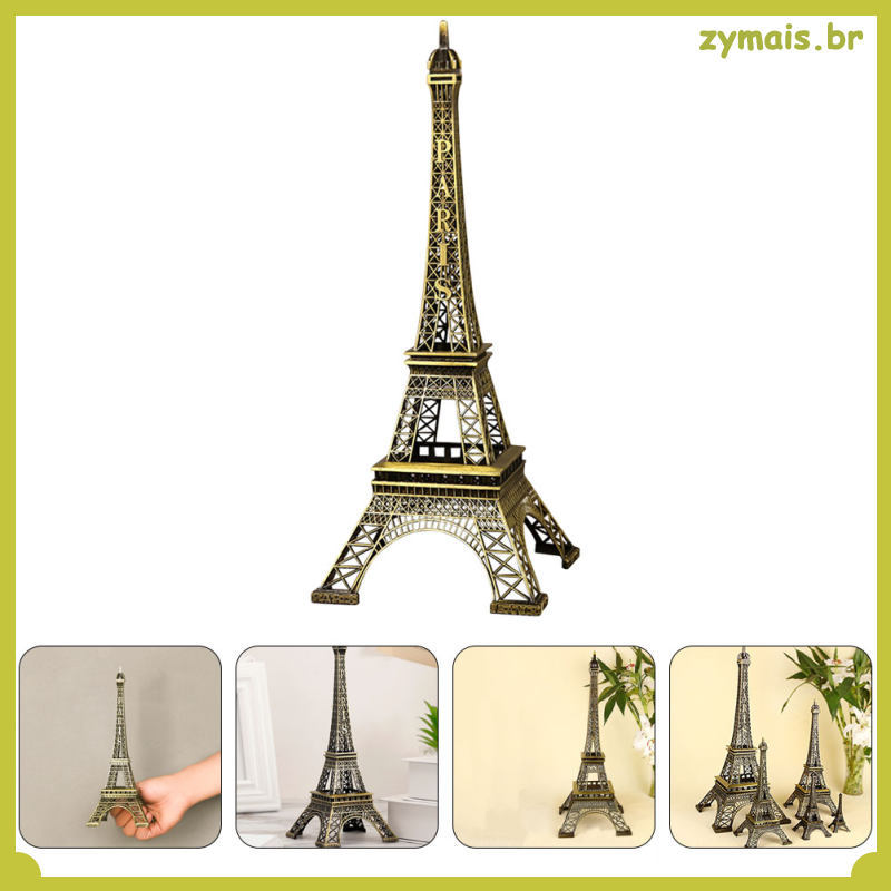 💍 Miniatura Torre Eiffel Em Metal Colorida Para Mesa E Quarto