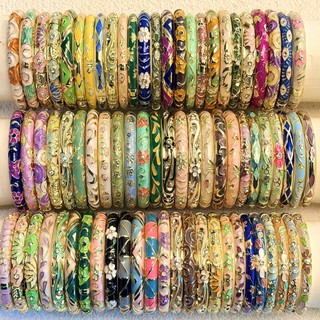 Pulseira Feminina Vintage de Esmalte com Folhas Florais, Cristal e Olho Grego, Joia da Sorte, Acessório para Presente de