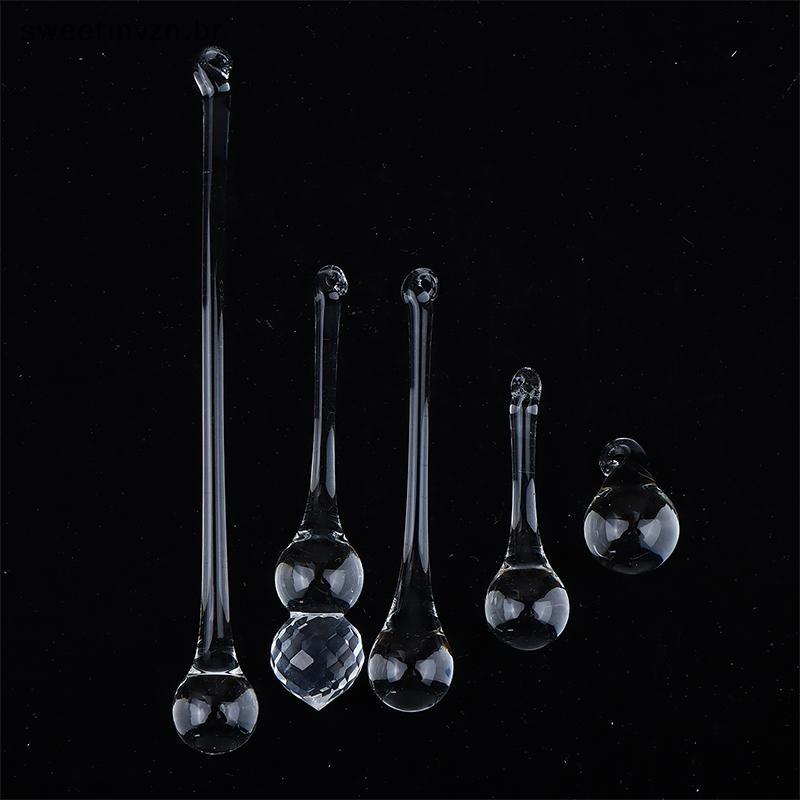 sweetmvzn 10 Peças De Gotas De Chuva De Cristal Transparente , Pingentes Pendurados , Lâmpada De Lustre , Contas De Vidr