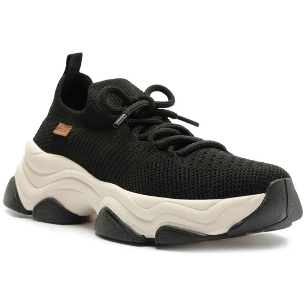 Tênis Meia AnaCapri Runner Knit Preto Social