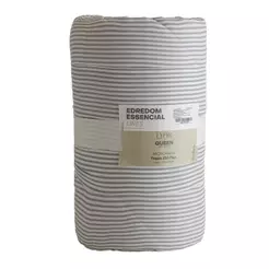 Edredom Queen Essencial Lines Lyor Microfibra Toque 250 Fios Macio Leve Confortável para Cama Casal Quarto e Enxoval Lar