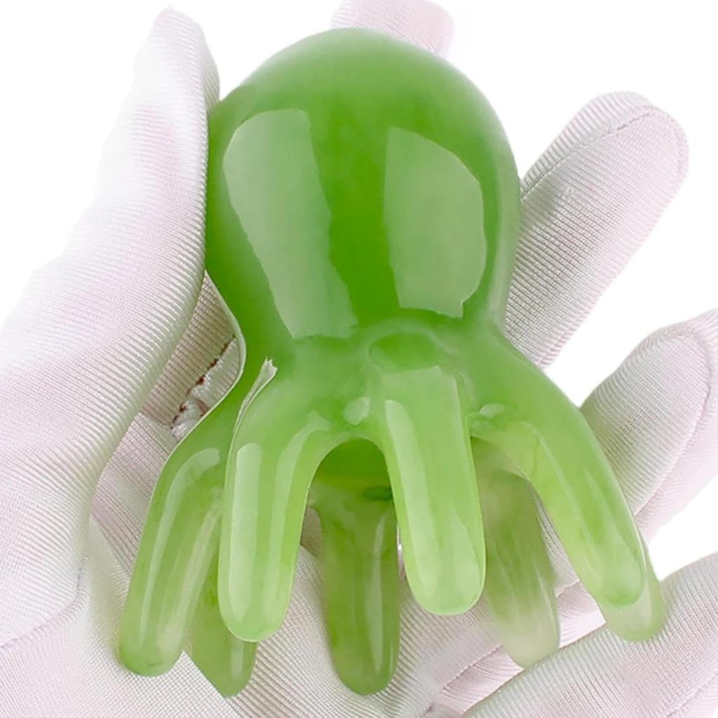 Large Octopus Head Massager Scalp Scratcher Deep Massage Tool，8Acupressure Scraping Manual Body Massage Tool