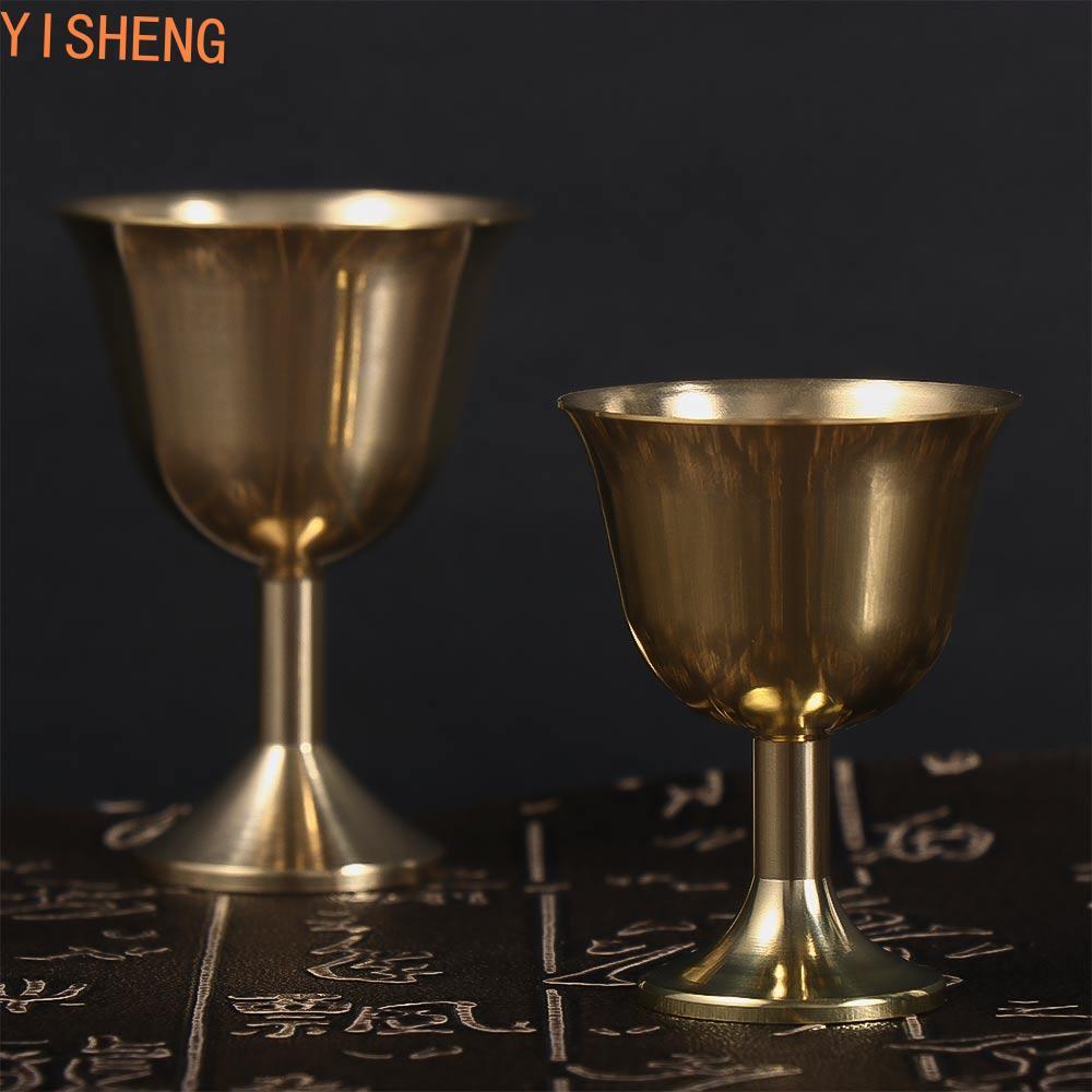 YISHENG Copos De Vinho De Latão Para Bebidas , Utensílios Cálice De Champanhe , Uísque , Coquetel , Licor