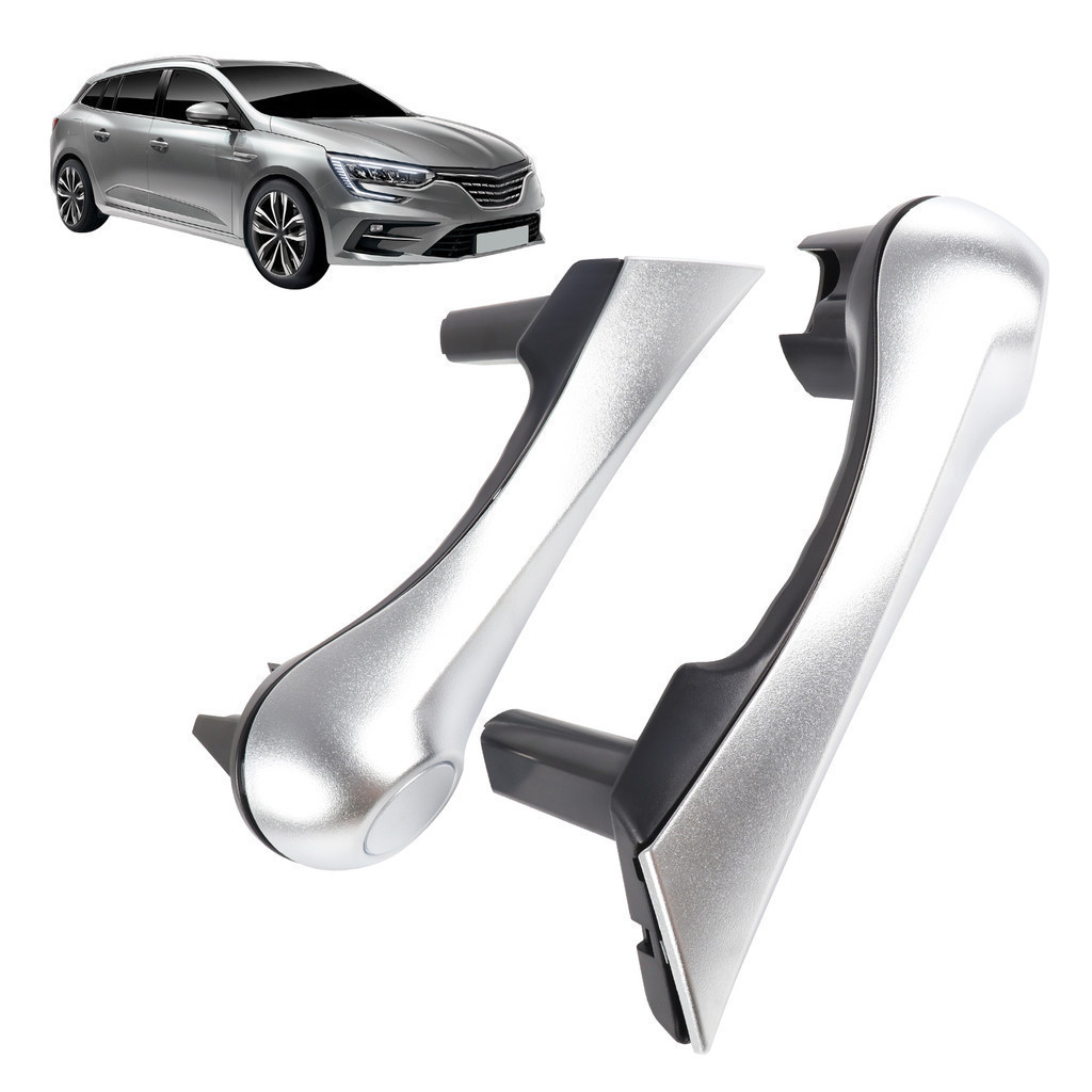 Par Puxador Interno Cromagem Renault Megane Grandtour 2007-2012