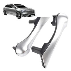 Par Puxador Interno Cromagem Renault Megane Grandtour 2007-2012