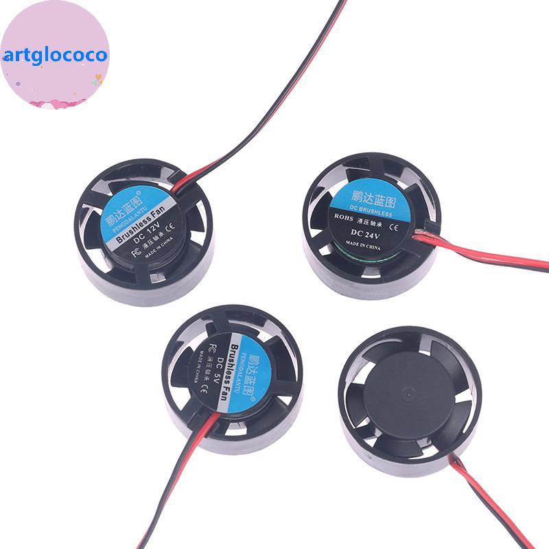 Artglococo 1Pc Notebook Micro Ventilador De Refrigeração 25.5x10mm 5V 9V 12V 24V Redondo Mini Para Led Lampsputer Radiad