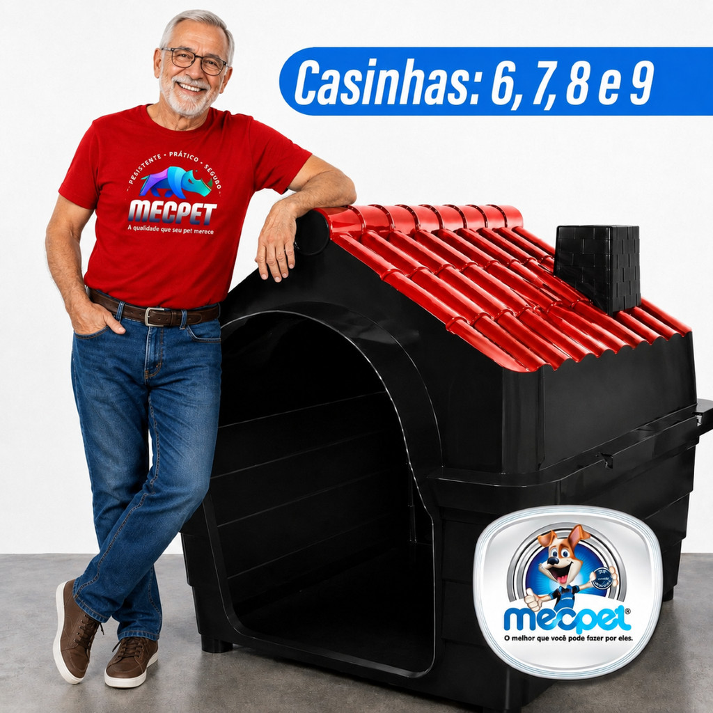 Casa Casinha Plástica Para Cachorro N6 N7 N8 N9 Porte Médio e Grande Extra Grande Big