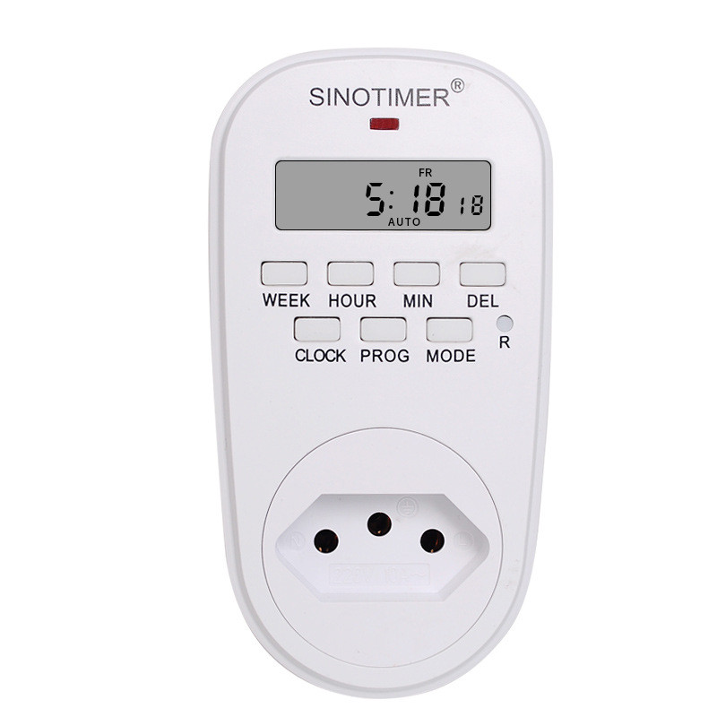 Timer Temporizador Programável SINOTIMER TM518 BR 16A NFe