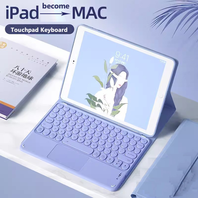 Capa De Teclado Para OPPO Pad SE Display Fosco OnePlus Go/Air 2/NEOTrackpad Magnético Flip Tablet Caso