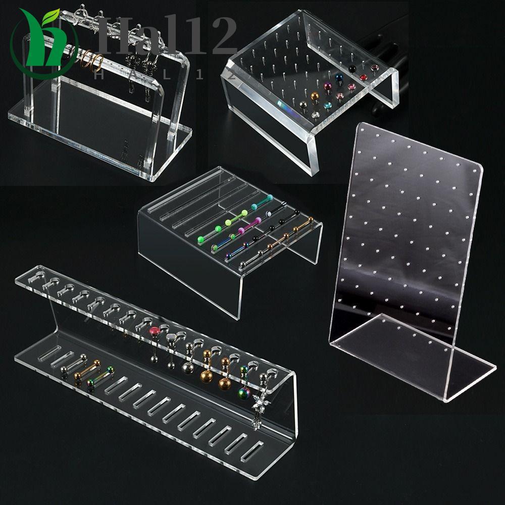 HALB Rack De Exibição De Jóias Acrílico Umbigo display Língua Piercing Polonês Organizador Suporte Anel De Mamilo Quadro