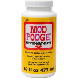 Selante, Cola e Acabamento à Base de Água Mod Podge (16 Onças), CS11302 Acabamento Fosco, 1 Pacote ELI0
