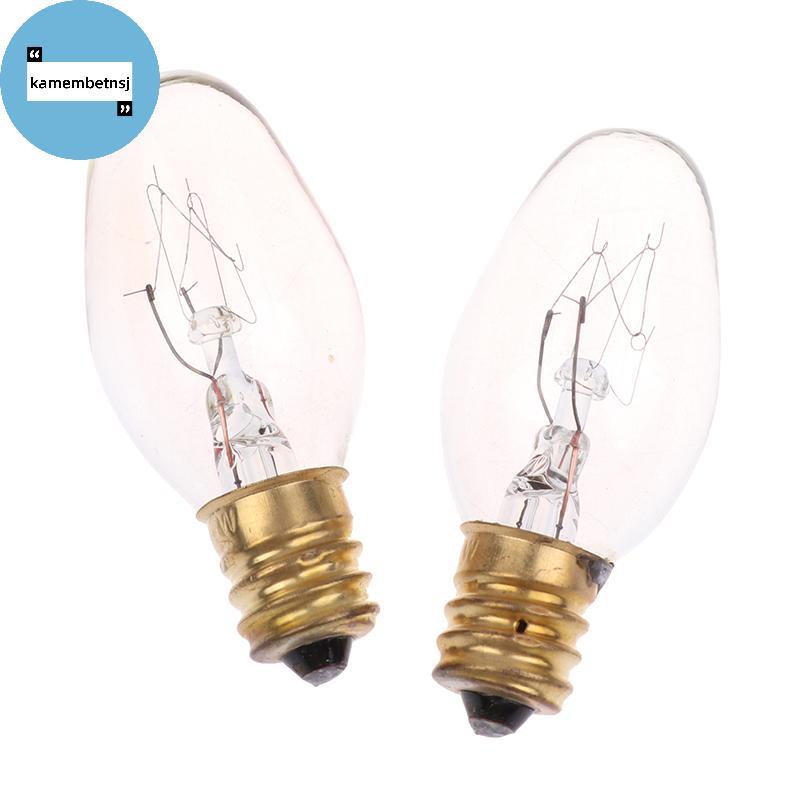 KAM 10Pcs E12 120V 7W Lâmpada De Tungstênio Amarela Quente Para Decoração De Geladeira Rangehood BR