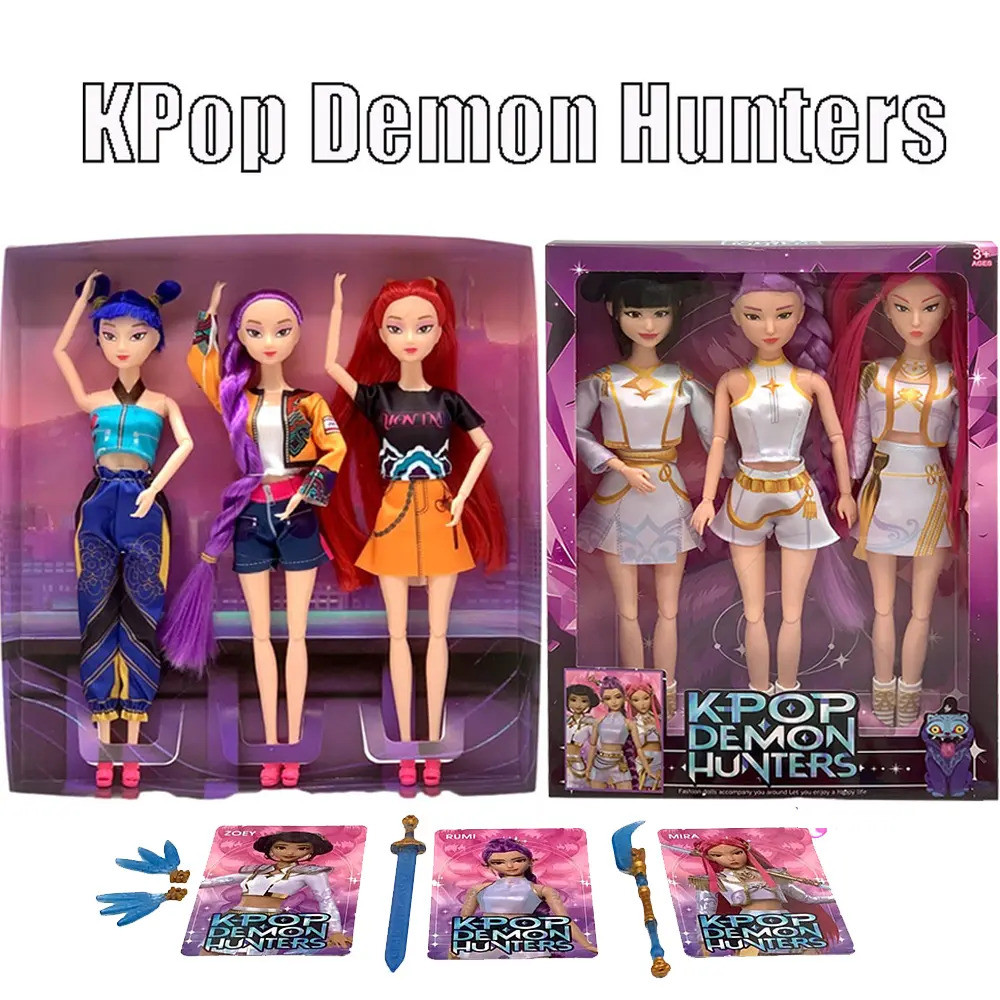 Figura de Ação, Caçador de Demônios KPop, Zoey Mira, Brinquedo Modelo com Articulações Móveis