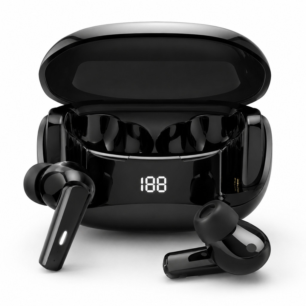 Fone Bluetooth TWS Mate 60 Sem Fio Controle Touch Redução De Ruído Áudio Estéreo Microfone Integrado Estojo Carregador