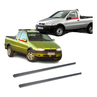 Kit 2 Borrachas Vidro Pestana Externa Strada Fire 2000 2001
