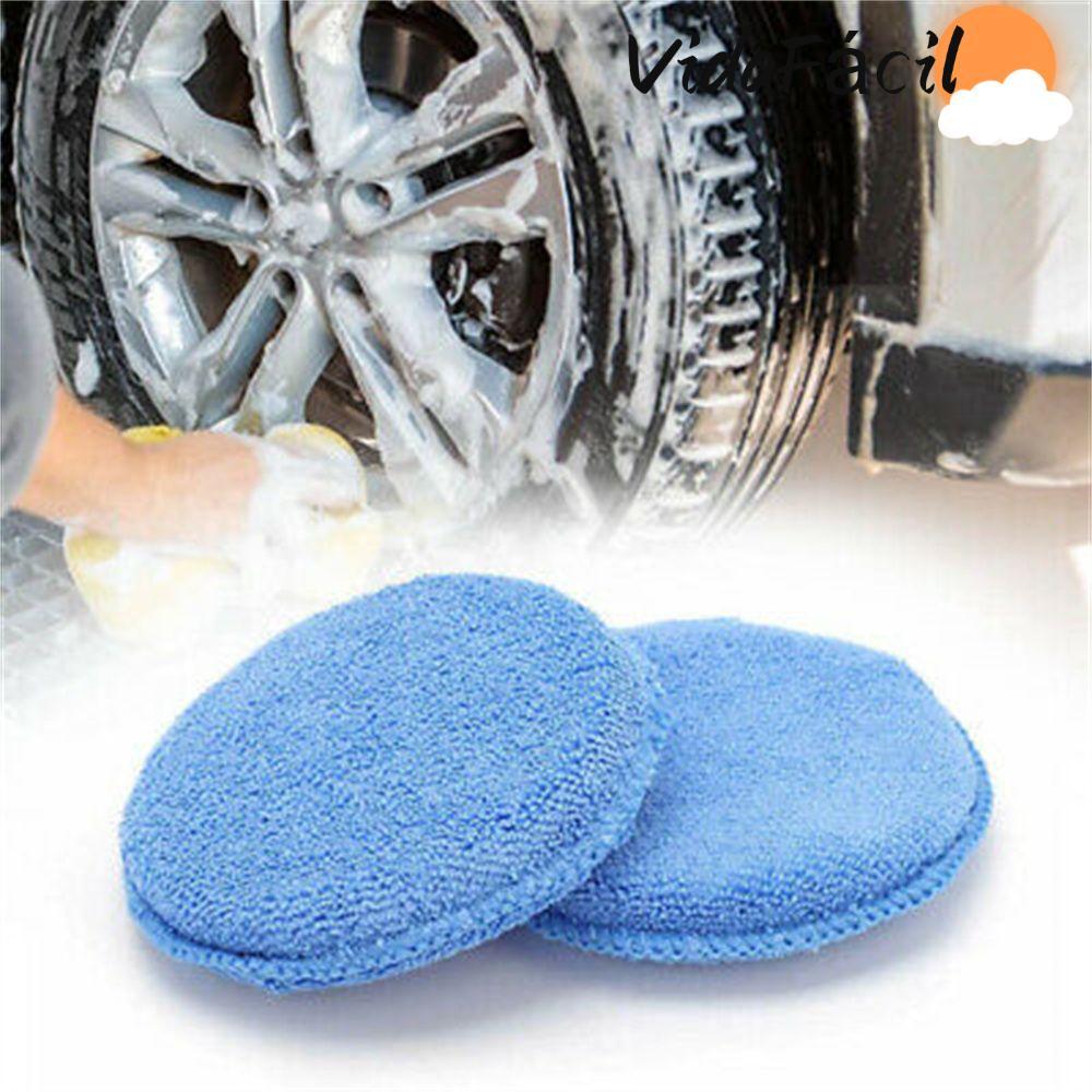 Almofadas De Polimento Perfumadas 1/5/10 Unidades , Aplicadores De Cera De Microfibra Macios Para Cuidados Automotivos