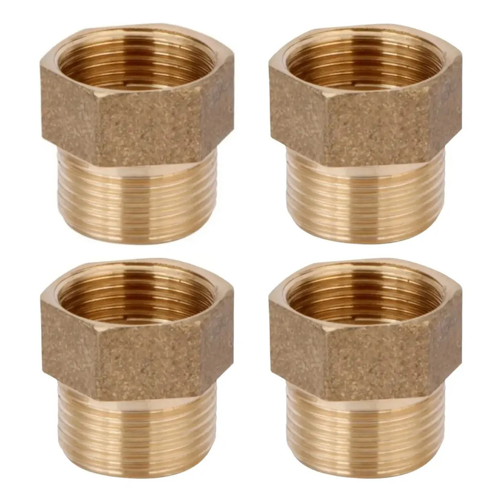 Kit 4 Extensor Aumento Prolongador Torneira Curto Rosca 1/2'