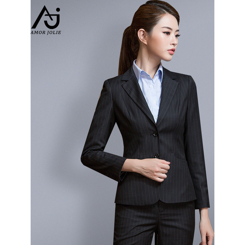 High-End terno profissional feminino preto fino-ajuste temperamento Hotel serviço Civil conselho propriedade financeira 